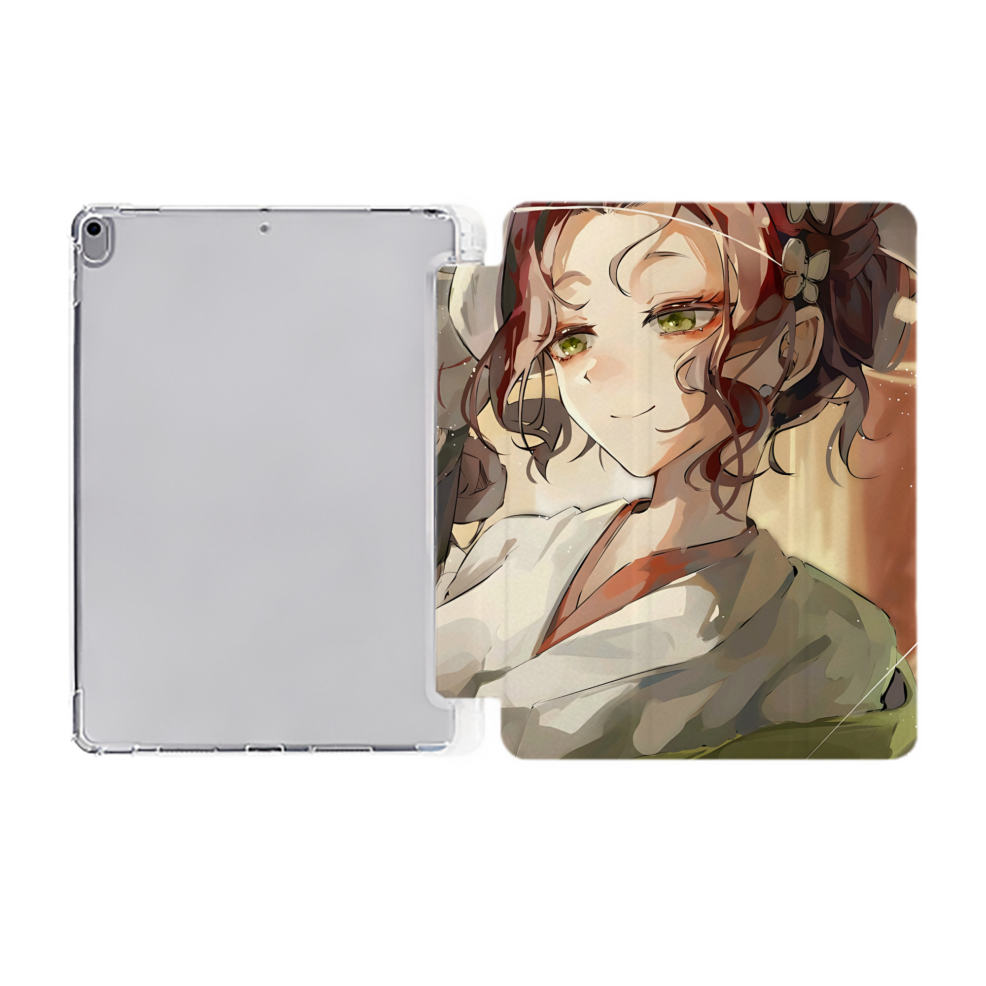 （画像用） 薬屋のひとりごと The Apothecary Diaries IPad ケース ペン収納付き 三つ折りスタンド PUレザー×シリコン 対応機種9.5/10.5/10.9インチ
